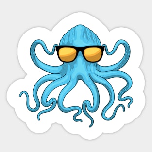 Octopus Sunglasses Sticker